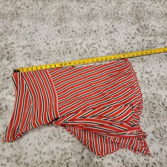 Free People SZ 4 Funky Chic Boho Luna Asymmetrical Striped Side Zip Maxi Skirt - Picture 7 of 15